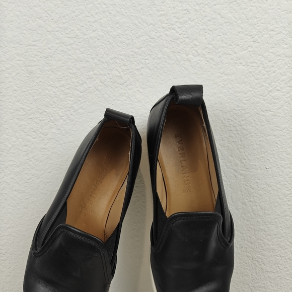 Everlane Mens Street Loafer Shoes Black Pointed Toe Low Top Slip Ons 8.5 - Picture 10 of 12